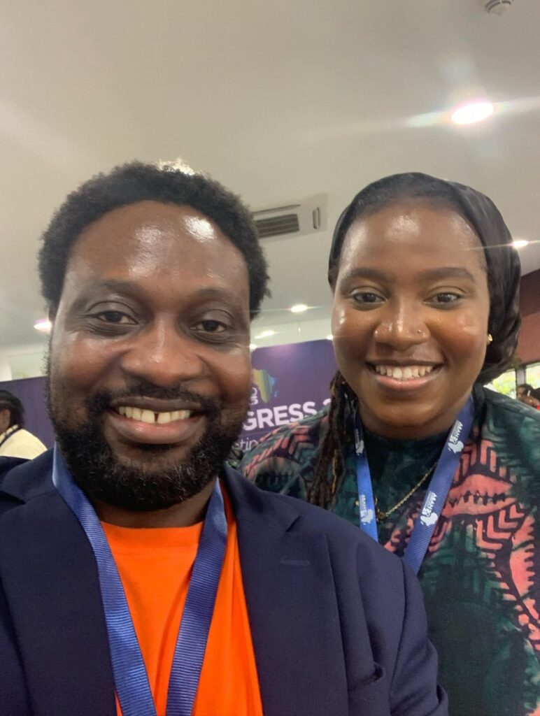 Bidemi with co-founder Famasi Africa, Adeola Ayoola (BAF '23)